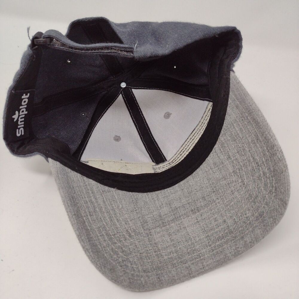 Simplot Patch Strapback Hat Gray Osfa Adjustable … - image 6